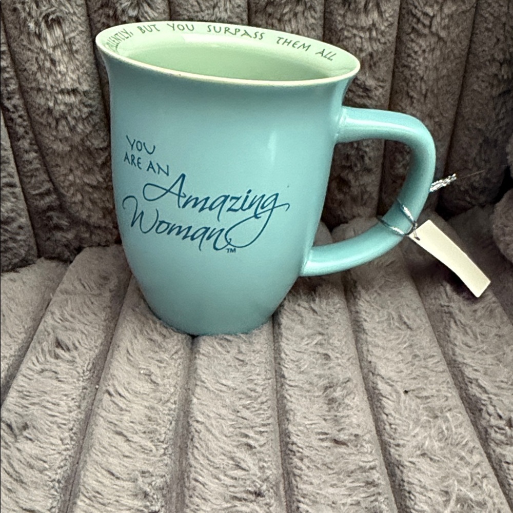 BNWT YOU ARE AN AMAZING WOMAN. Inspirational Blue Mug